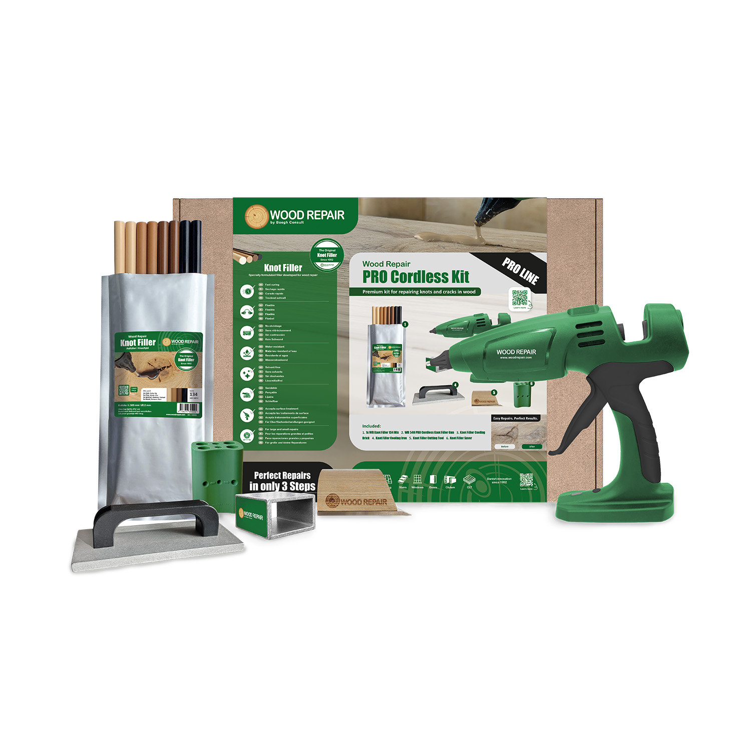 Wood Repair Kit inalámbrico PRO